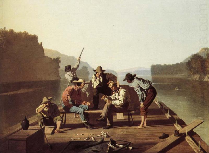 Boater playing the Card, George Caleb Bingham